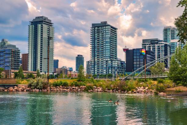 istock Sunlit Clouds Over A Summer Park In Calgary 1328580414
