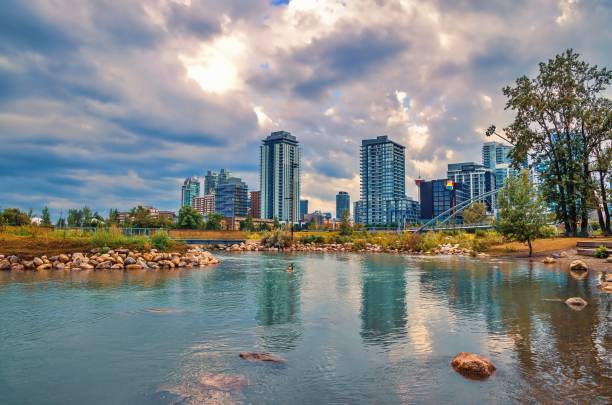istock Sunlit Clouds Over A Summer Park In Calgary 1328580460