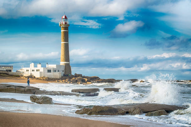 jose ignacio lighthouse - uruguay stok fotoğraflar ve resimler