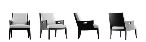 istock Arm Chair isolated on white background with clipping path. Different positions. 1328588858