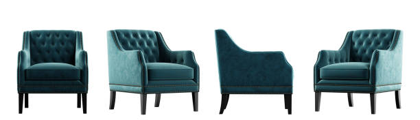 istock Arm Chair isolated on white background with clipping path. Different positions. 1328588873