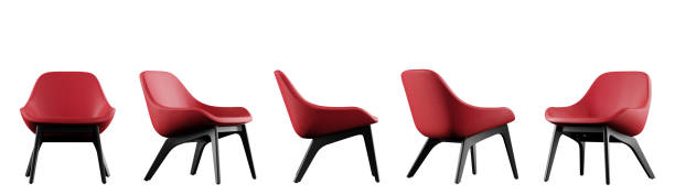 istock Arm Chair isolated on white background with clipping path. Different positions. 1328588888