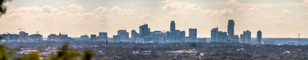 istock Large Wide Angle Panorama of Downtown Austin From Mount Bonnel 1328594175
