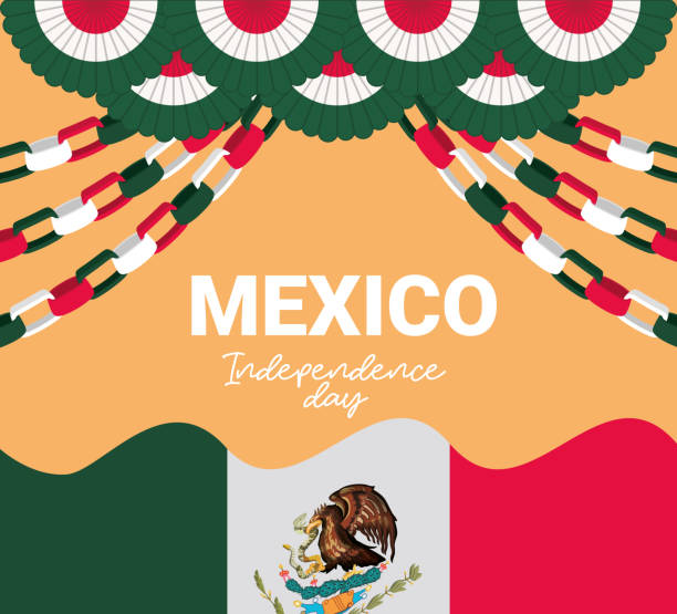 mexiko unabhängigkeitskarte - independence stock-grafiken, -clipart, -cartoons und -symbole