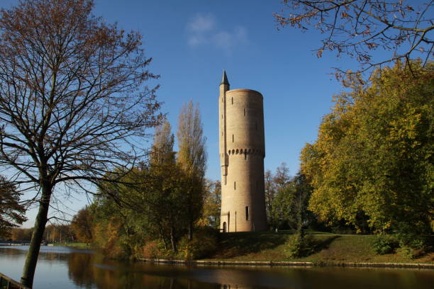 istock Schietbaan tower in Bruges Belgium 1328603306