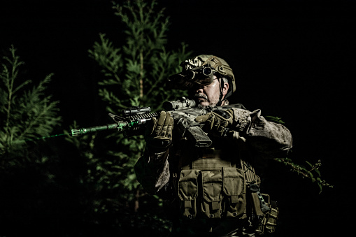 A Special Operations operator using \