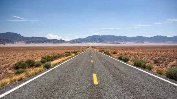 istock The Way Forward, Desert Road Nevada 1328611680