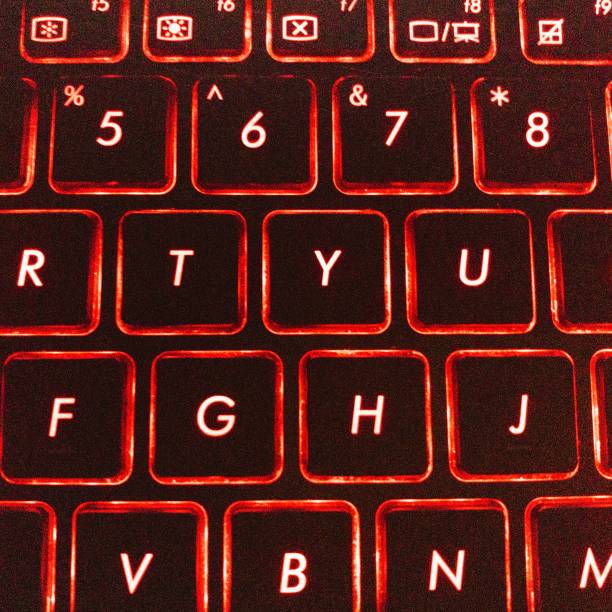 istock Keyboard glow in the dark 1328611967
