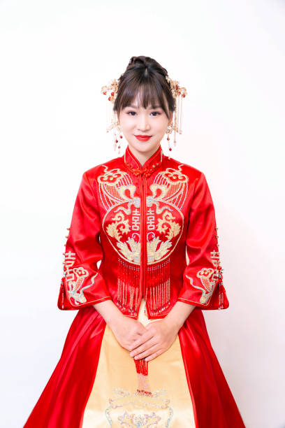 istock A bride in a Chinese wedding dress 1328613877