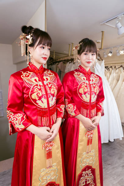 istock A bride in a Chinese wedding dress 1328613887