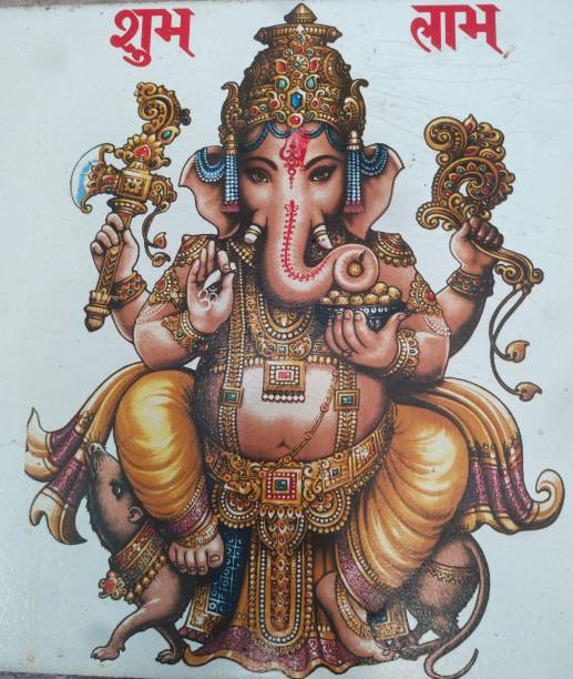 peinture de dieu hindou - elephant god photos et images de collection