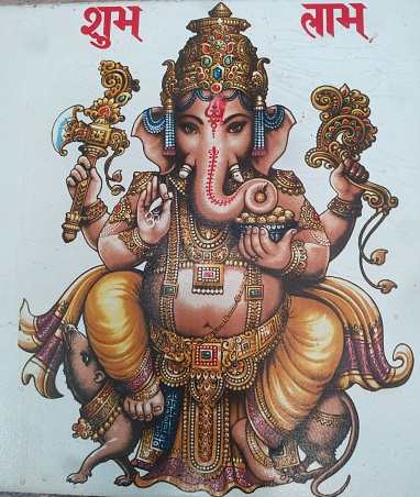Hindu god painting