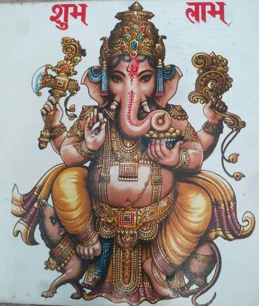 Photo of Hindu god painting