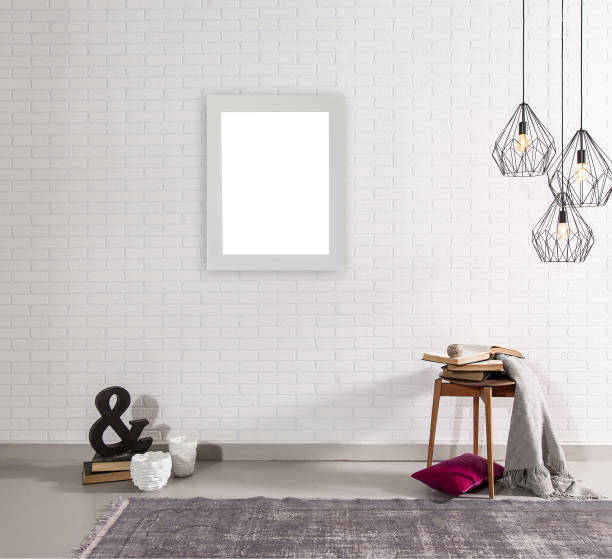 istock modern home working room with white brick wall and style design 1328622245
