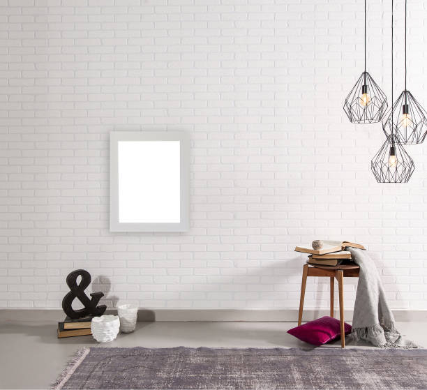istock modern home working room with white brick wall and style design 1328622310