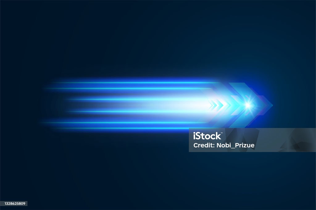 Arrow Speed Vector Abstract Speed Movement Of Arrows Stock Illustration - Download Image ...