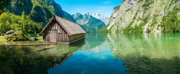 istock Lake Obersee, Berchtesgaden, on a sunny summer day 1328636454