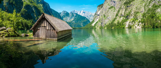 istock Lake Obersee, Berchtesgaden, on a sunny summer day 1328636484