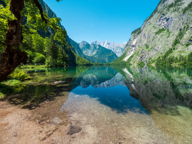 istock Lake Obersee, Berchtesgaden, on a sunny summer day 1328636560