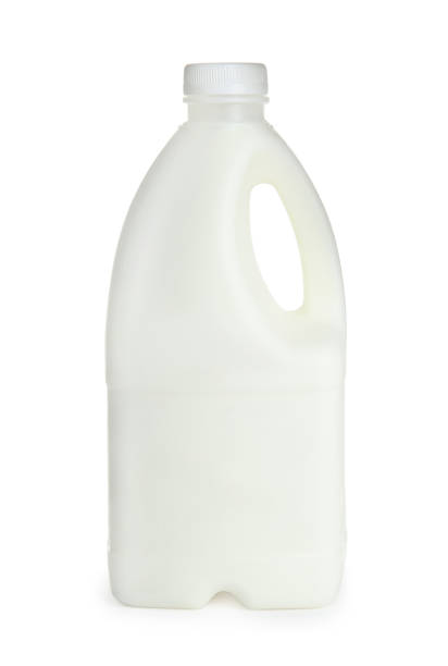 istock Gallon bottle of milk isolated on white 1328637994
