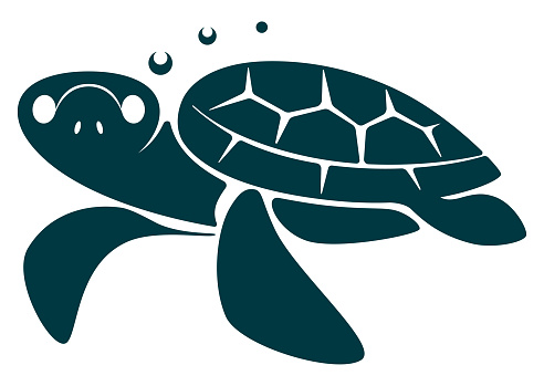 vector illustration of sea turtle symbol