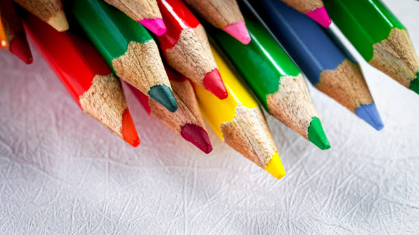 istock Color pencils, pastel abstract background. 1328638867