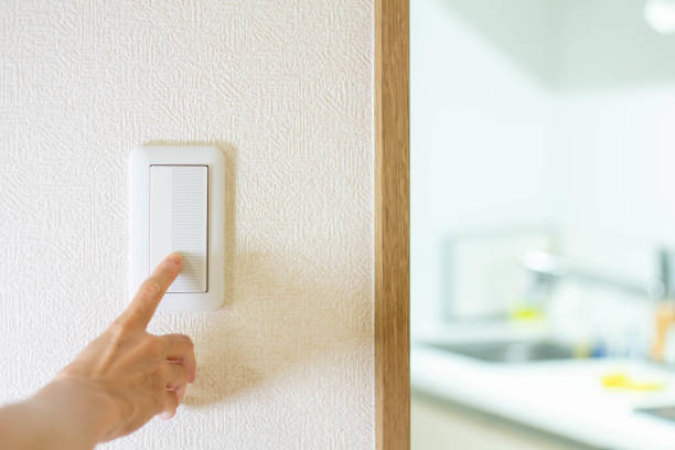 istock Turn off the lights in the room 1328639612