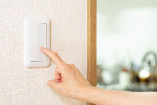 istock Turn off the lights in the room 1328639713