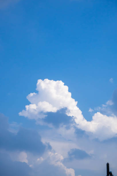 Cumulonimbus clouds in the blue sky