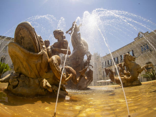 istock archimede place triton fountain syracuse 1328643081