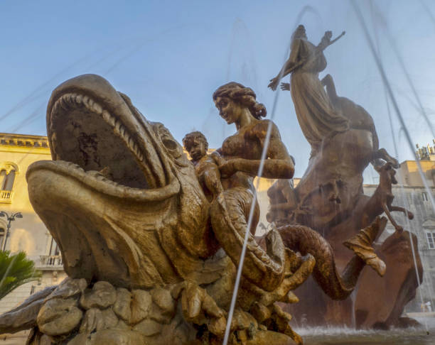 istock archimede place triton fountain syracuse 1328644284