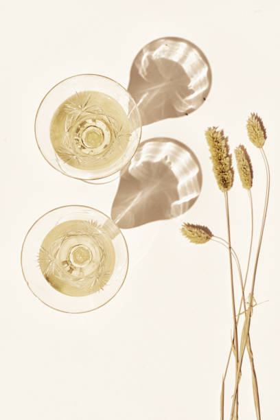 istock Champagne and grass styled stock scene 1328644359