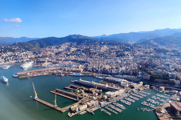 istock genoa italy aerial view panorama 1328644479
