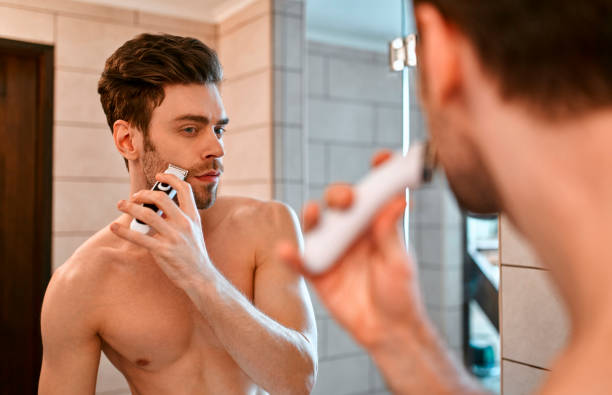 istock Couple sport and bathroom 1328647955