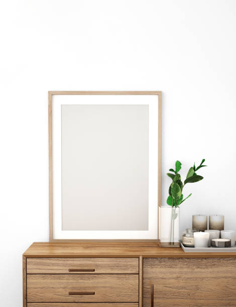 istock frame on the cabinet,3d illustration,3d rendering 1328650018
