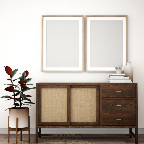istock frame on the cabinet,3d illustration,3d rendering 1328650031