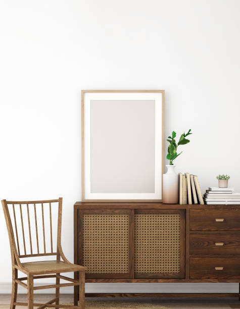 istock frame on the cabinet,3d illustration,3d rendering 1328650910