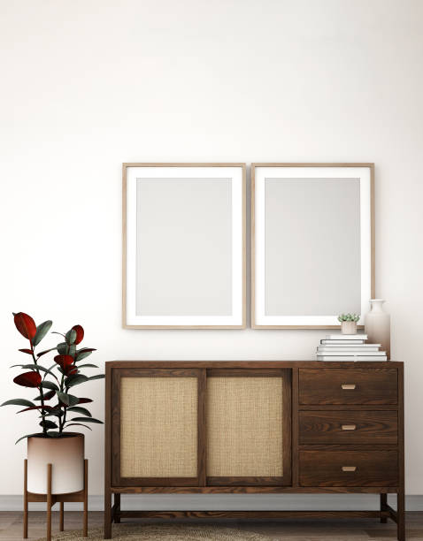 istock frame on the cabinet,3d illustration,3d rendering 1328651018