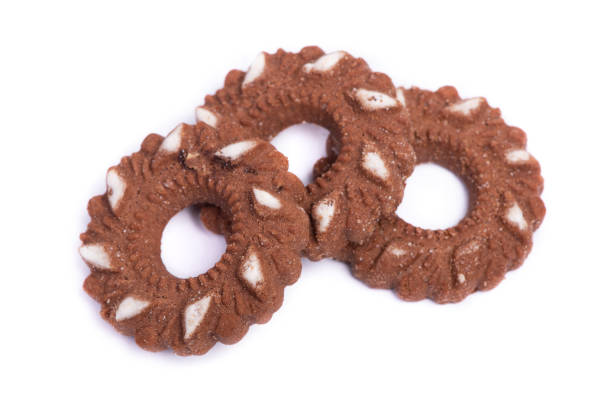 istock Group of round chocolate cookies 1328652567