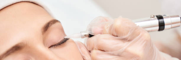 istock Permanent makeup. Beauty spa procedure. Beauty young woman 1328655342