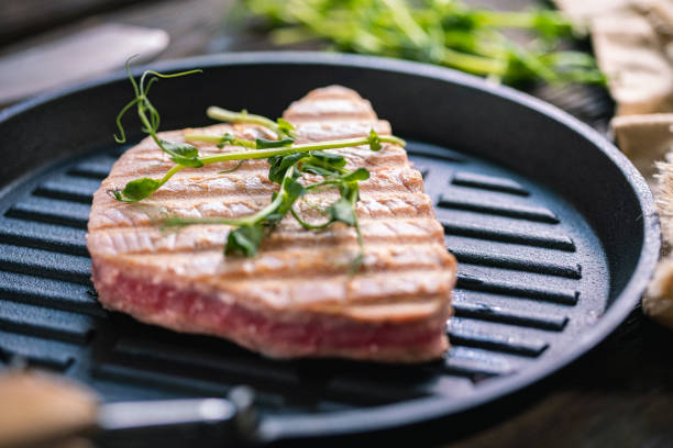 istock Grilled Tuna Steak ready to eat 1328655367