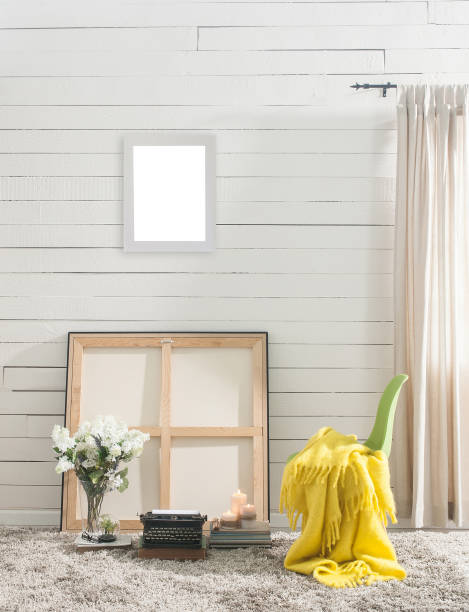 istock modern home interior corner white textured wall and window stairs 1328662619