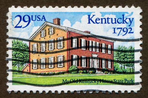 istock USA Stamp: shows My Old Kentucky Home State Park 1328664940