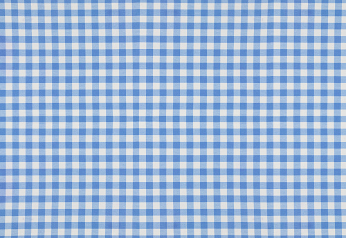 Blue plaid cotton fabric background