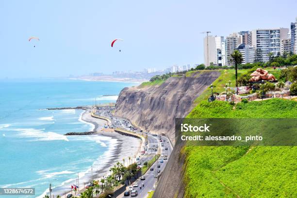 Scenery In Lima Peru Stock Photo - Download Image Now - Lima - Peru, Peru, Beach