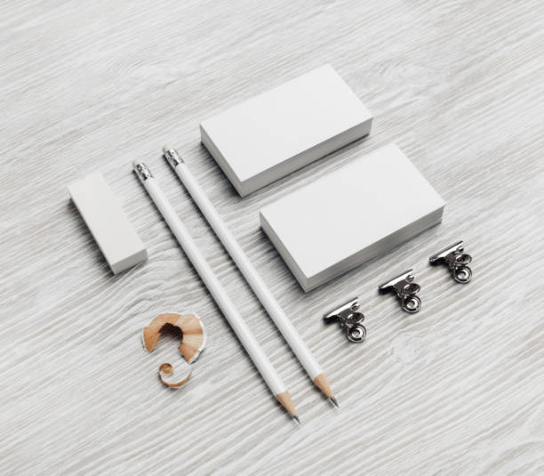 istock Business cards, pencil, eraser 1328681061