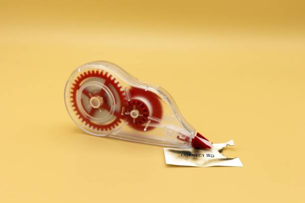 Correction tape isolated on whitewith clipping path.