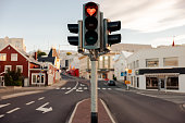 Iceland Akureyri Love Traffic Light Heart Shaped Red Light