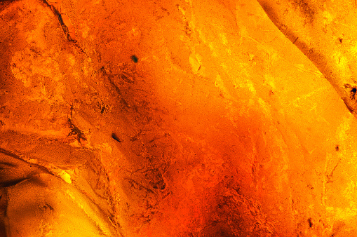 Amber macrophotography abstract background
