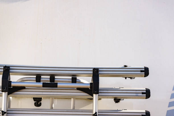 istock Bike rack on caravan back 1328687675